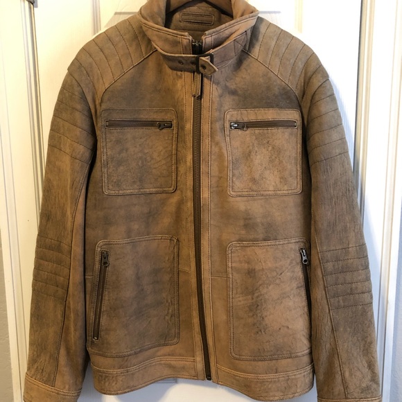 Roundtree and Yorke Lambskin Leather Jacket - Picture 4 of 8